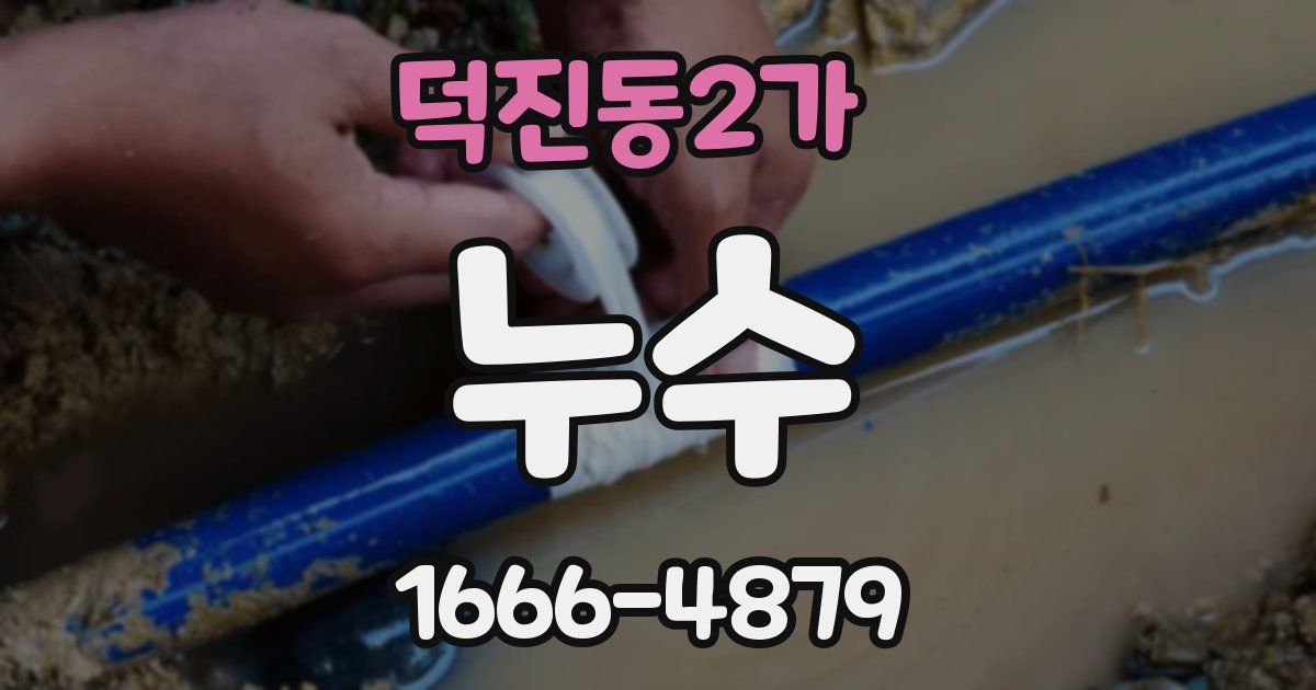 덕진동2가 누수