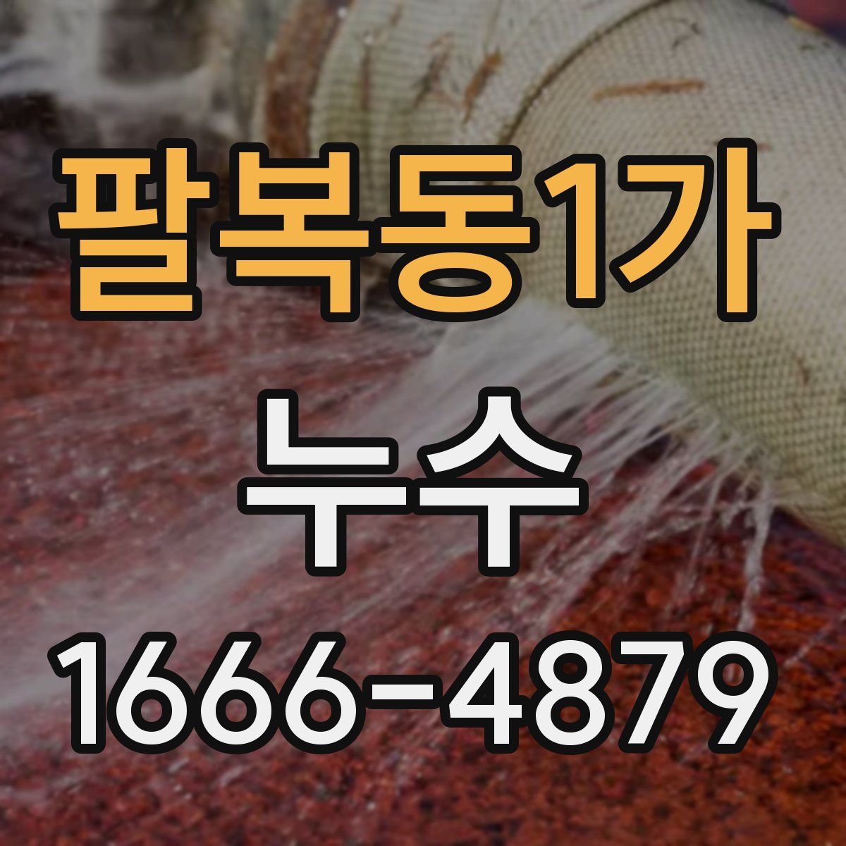팔복동1가 누수
