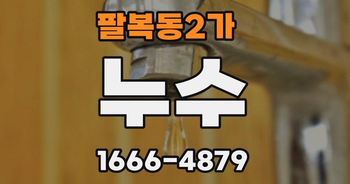 팔복동2가 누수
