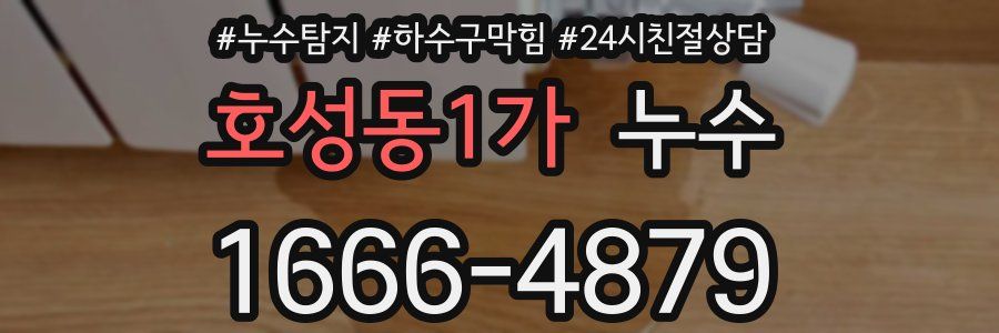 호성동1가 누수