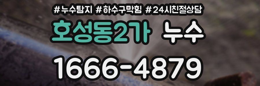 호성동2가 누수
