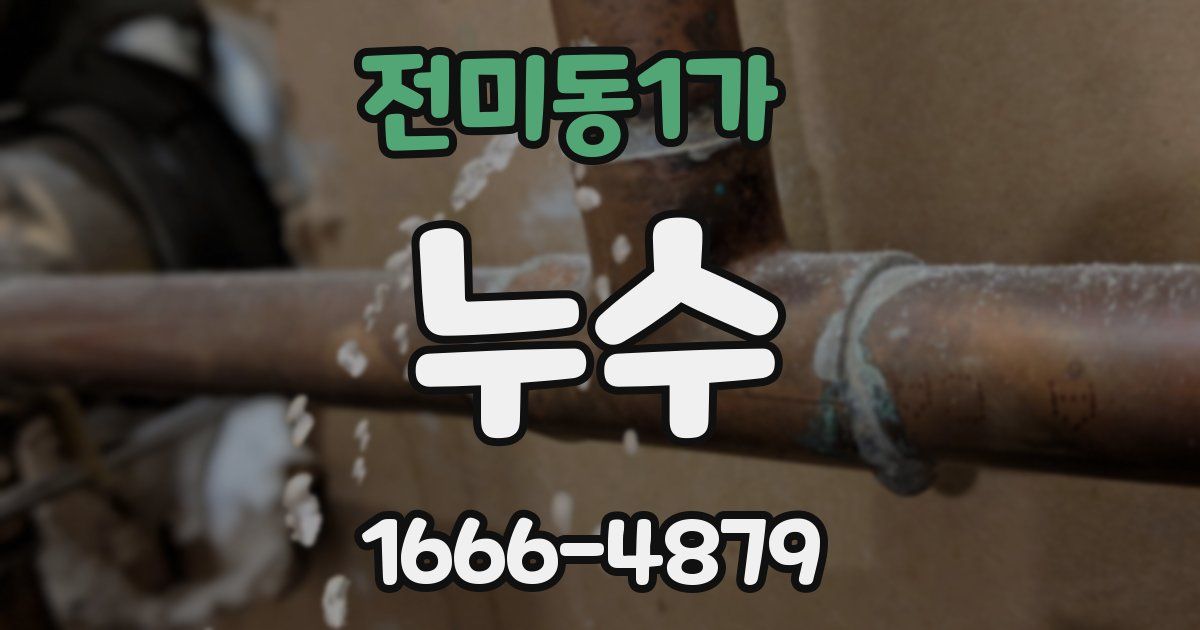 전미동1가 누수