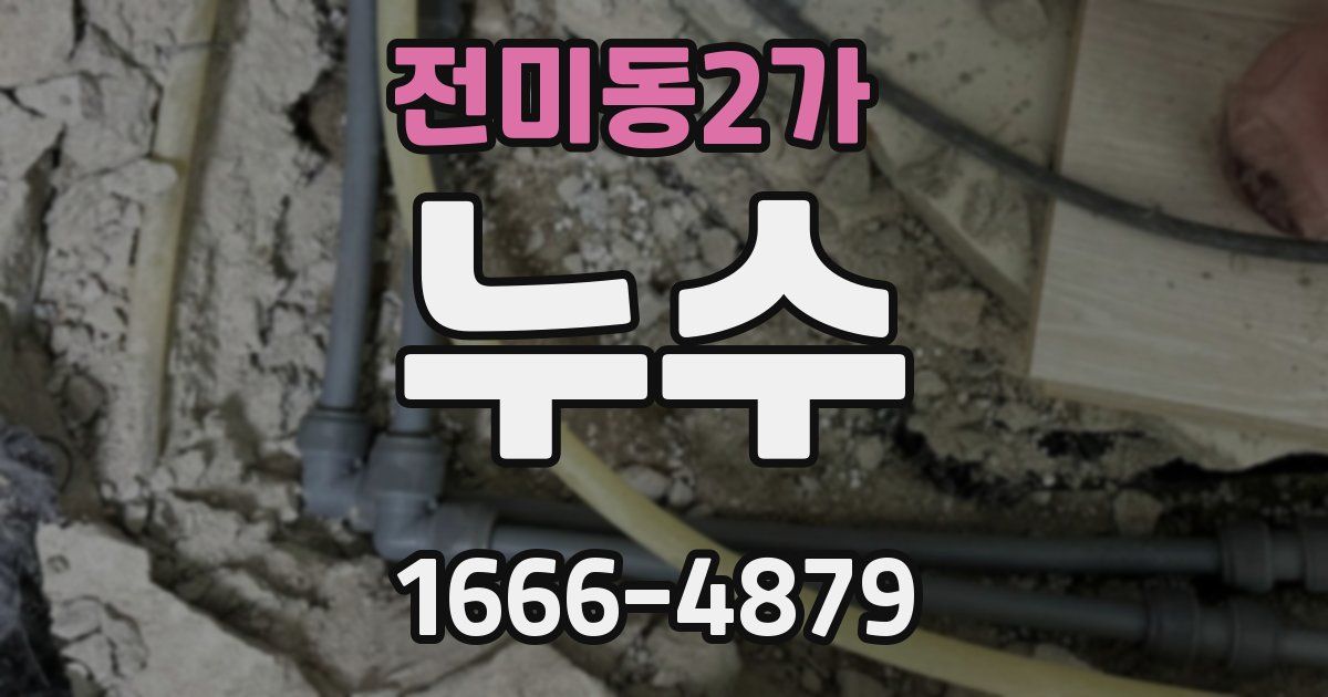 전미동2가 누수