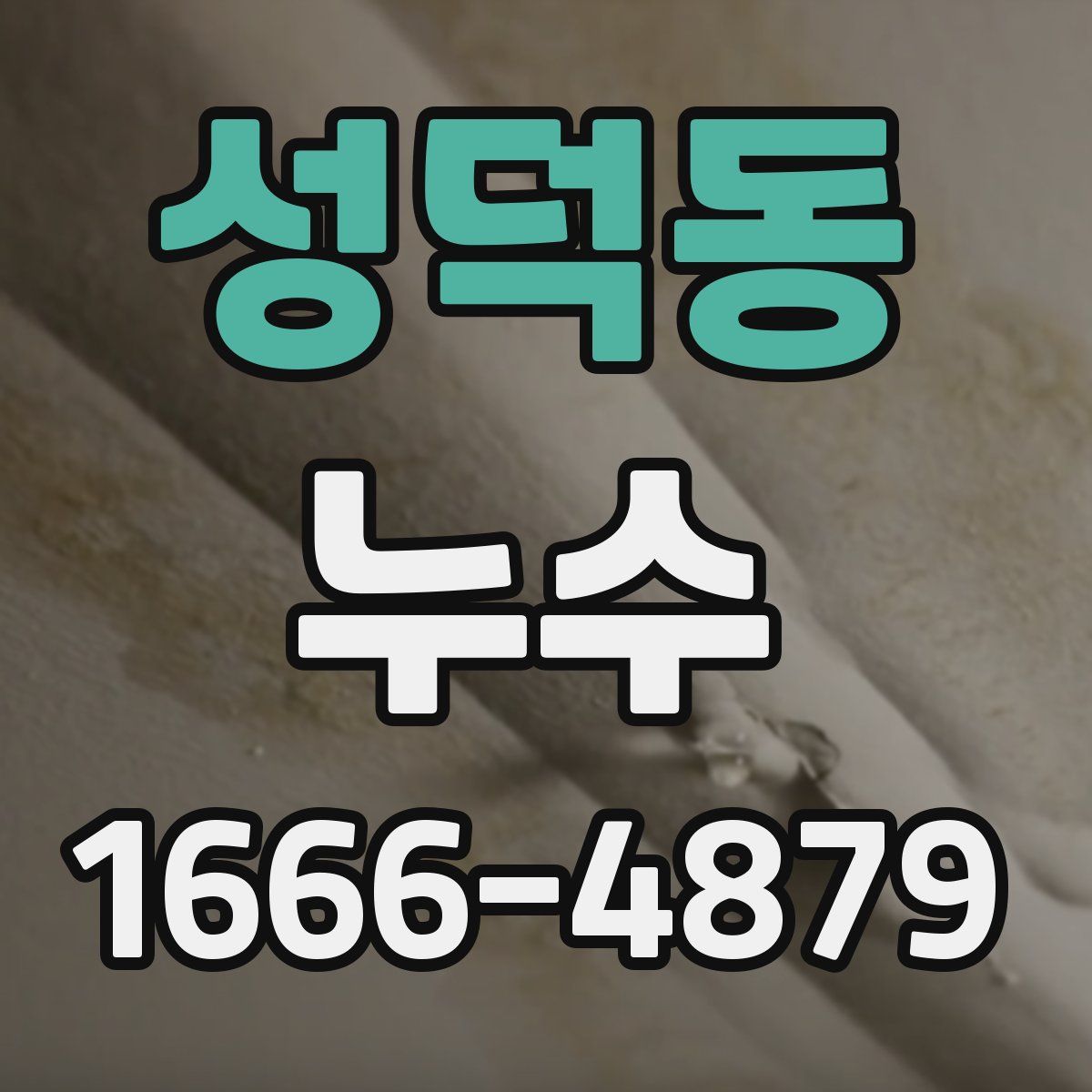 성덕동 누수