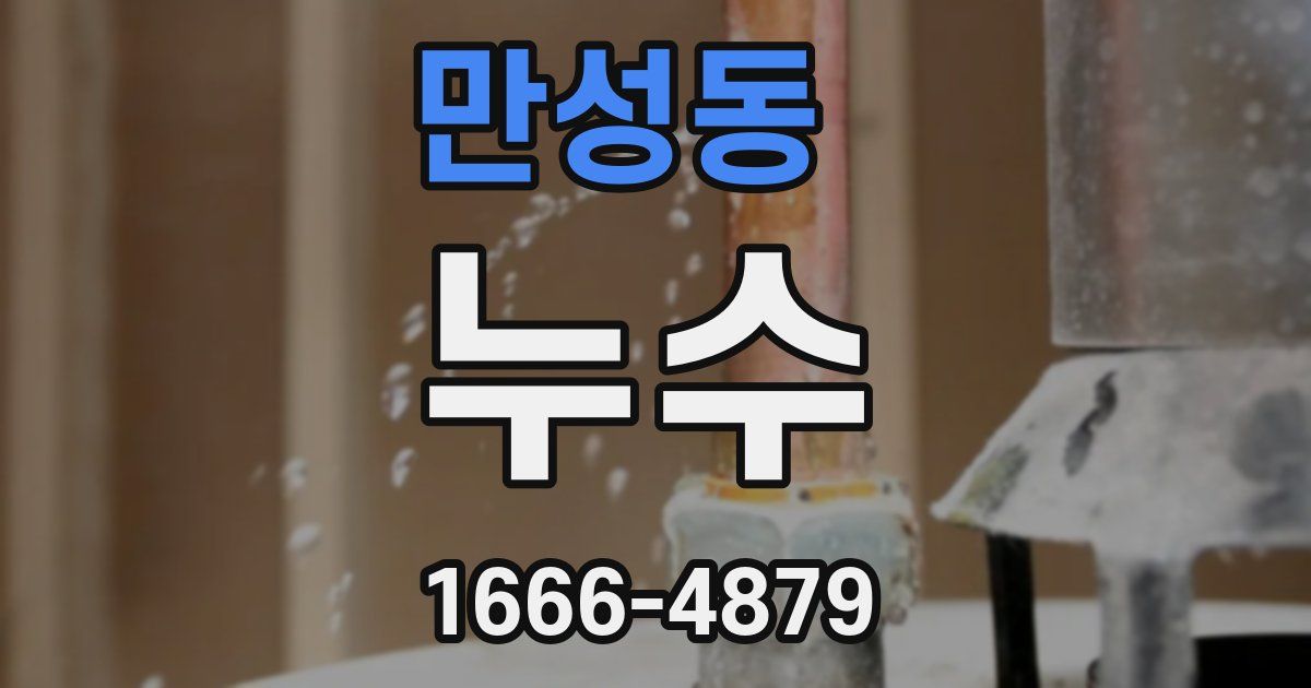 만성동 누수
