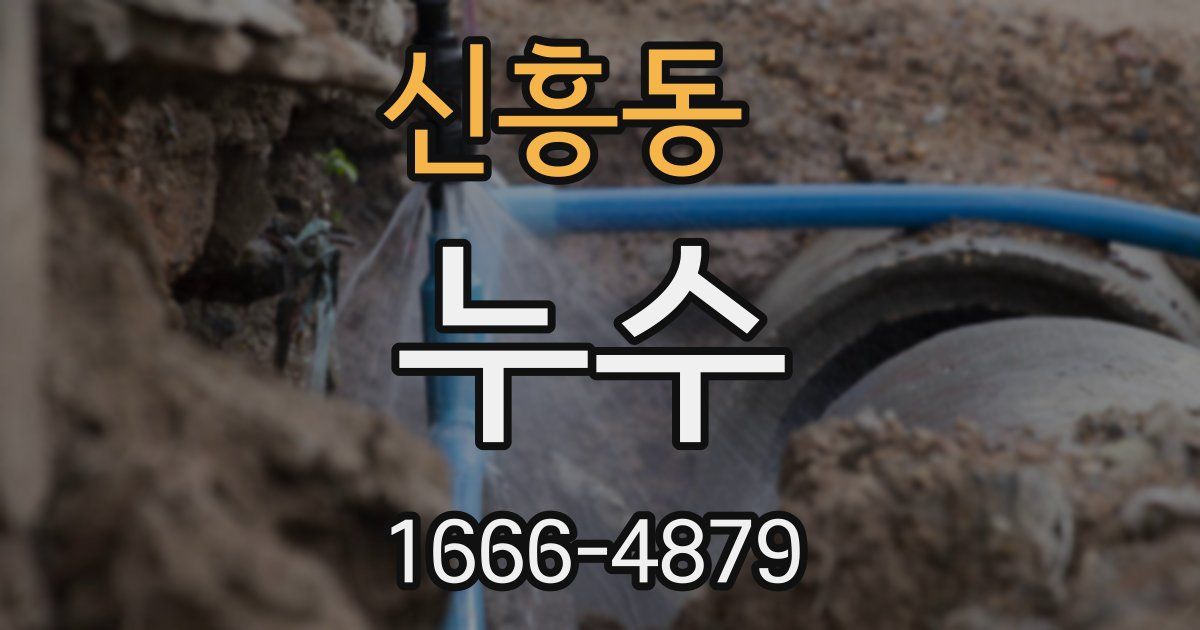 신흥동 누수