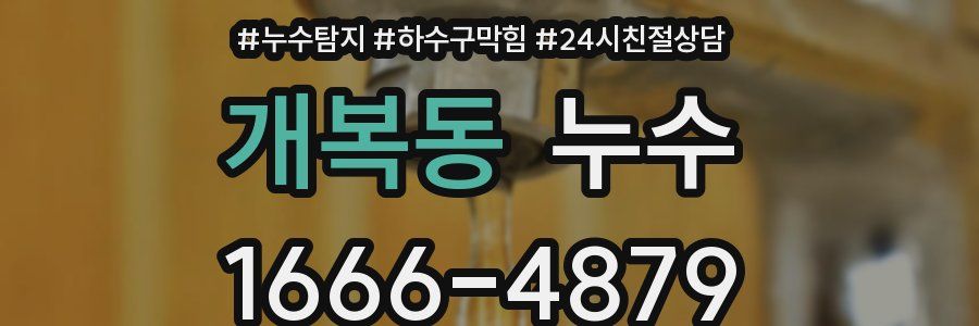개복동 누수