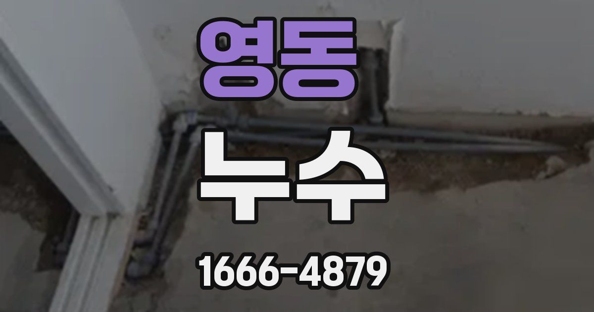 영동 누수