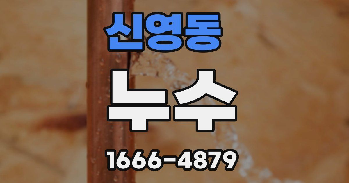 신영동 누수