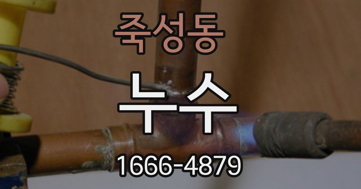 죽성동 누수