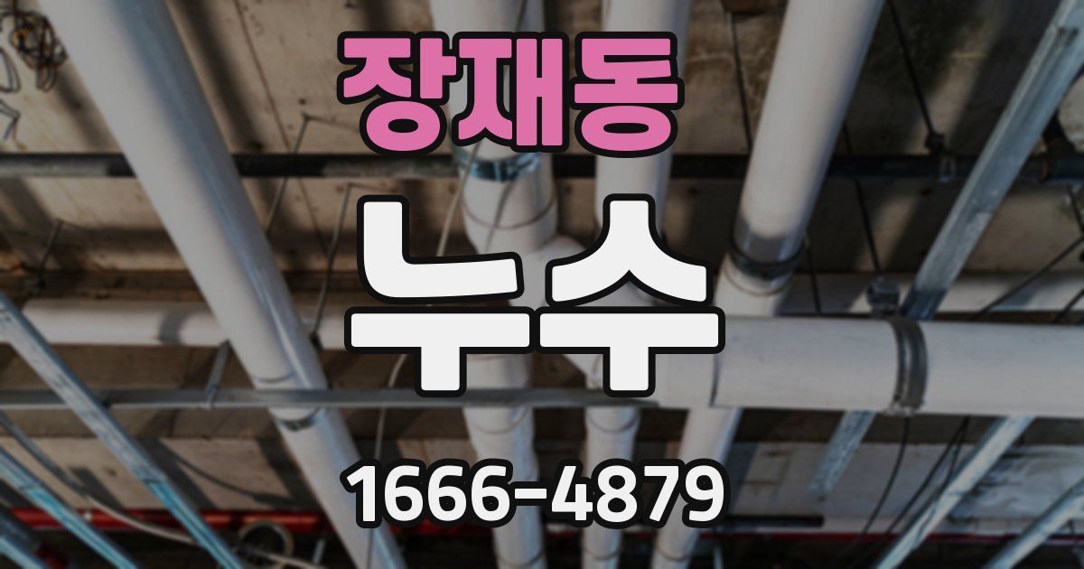 장재동 누수