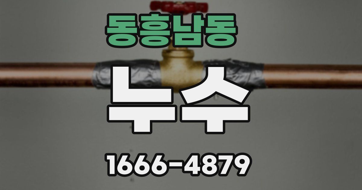 동흥남동 누수