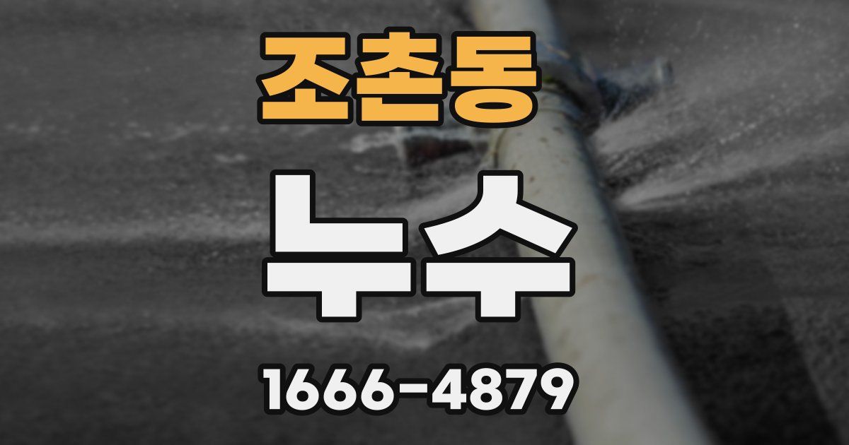 조촌동 누수