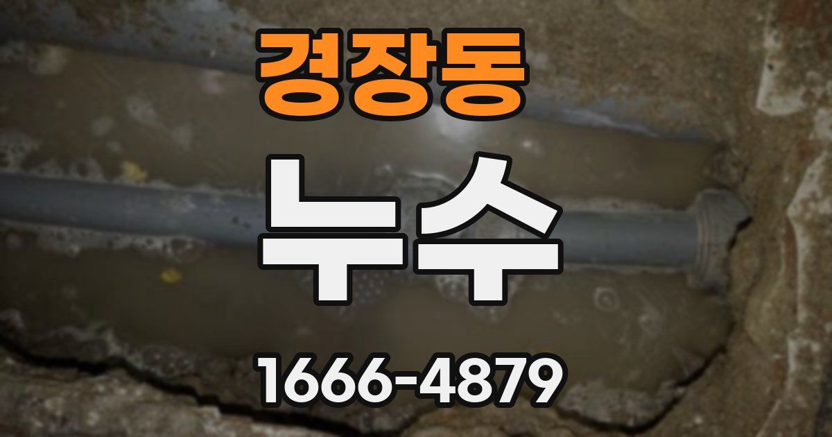 경장동 누수