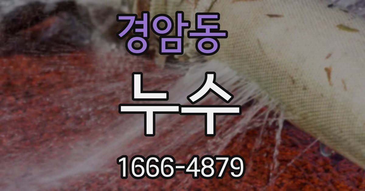 경암동 누수