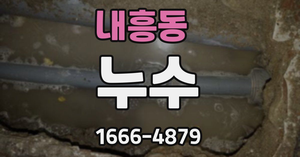 내흥동 누수