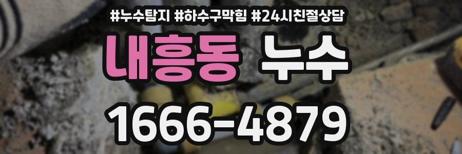 내흥동 누수