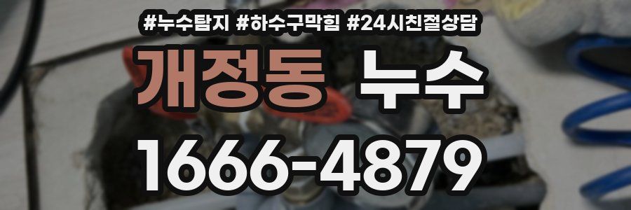 개정동 누수