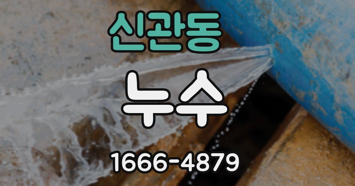 신관동 누수