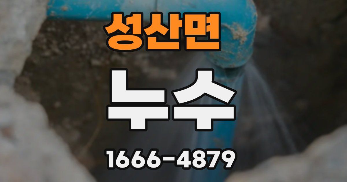 성산면 누수