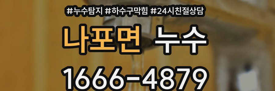 나포면 누수