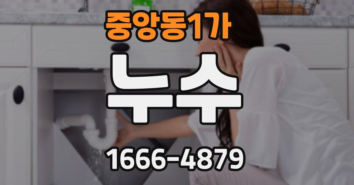 중앙동1가 누수