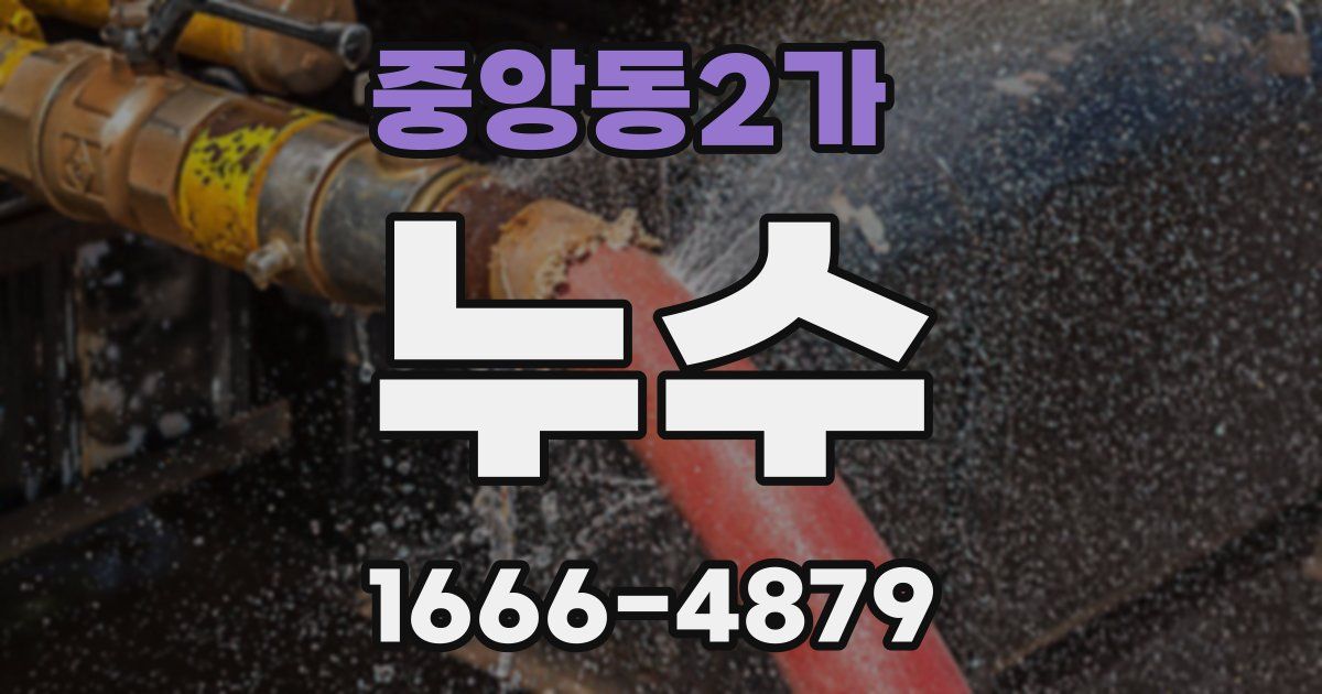 중앙동2가 누수