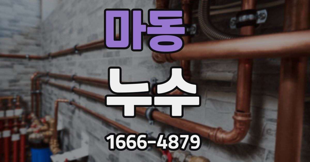 마동 누수