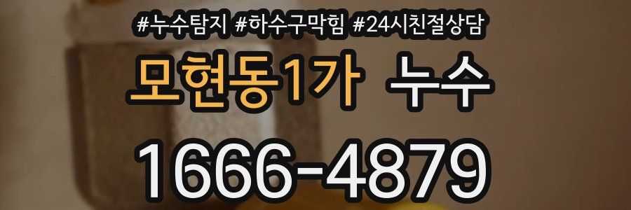 모현동1가 누수