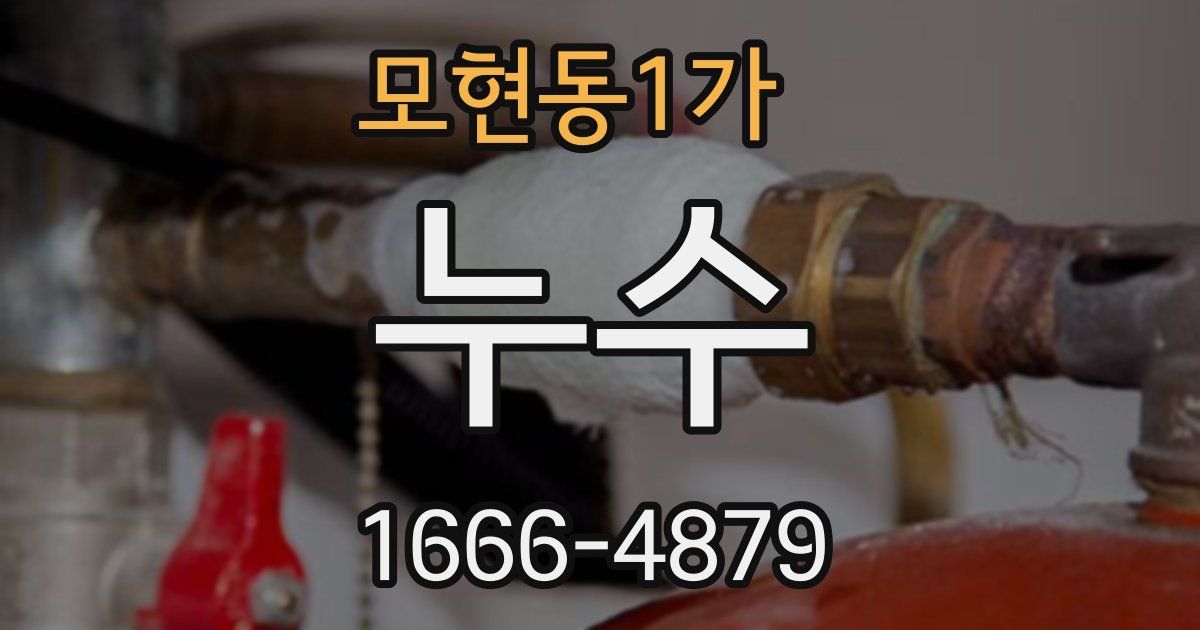 모현동1가 누수