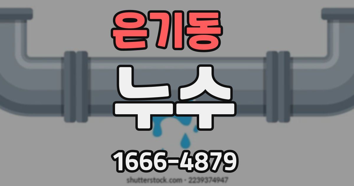은기동 누수