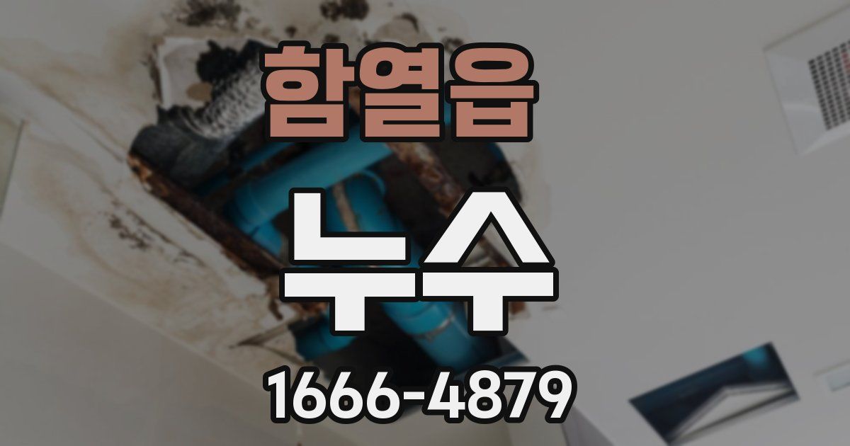 함열읍 누수