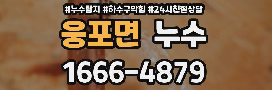 웅포면 누수