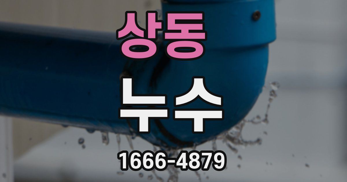 상동 누수