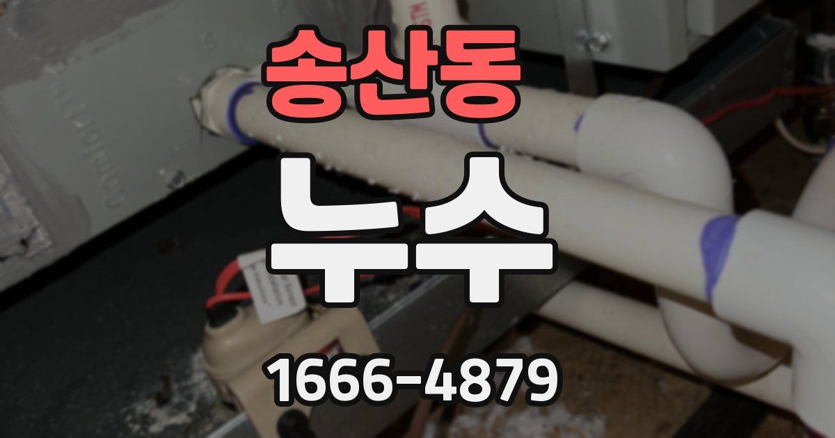 송산동 누수
