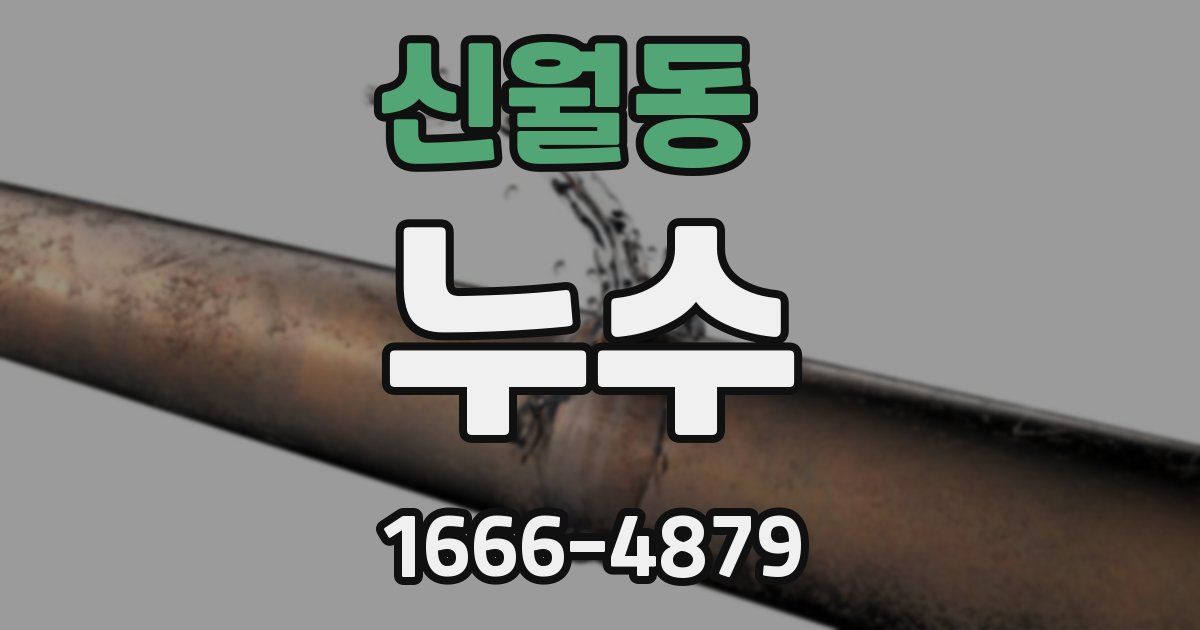 신월동 누수
