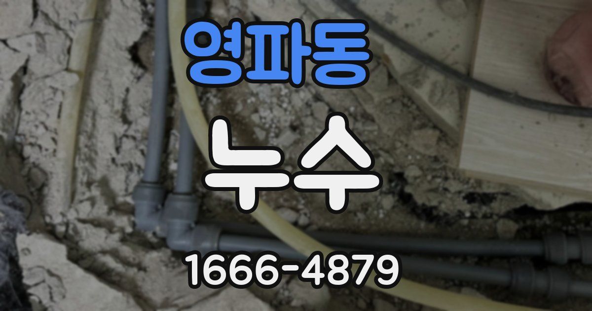 영파동 누수