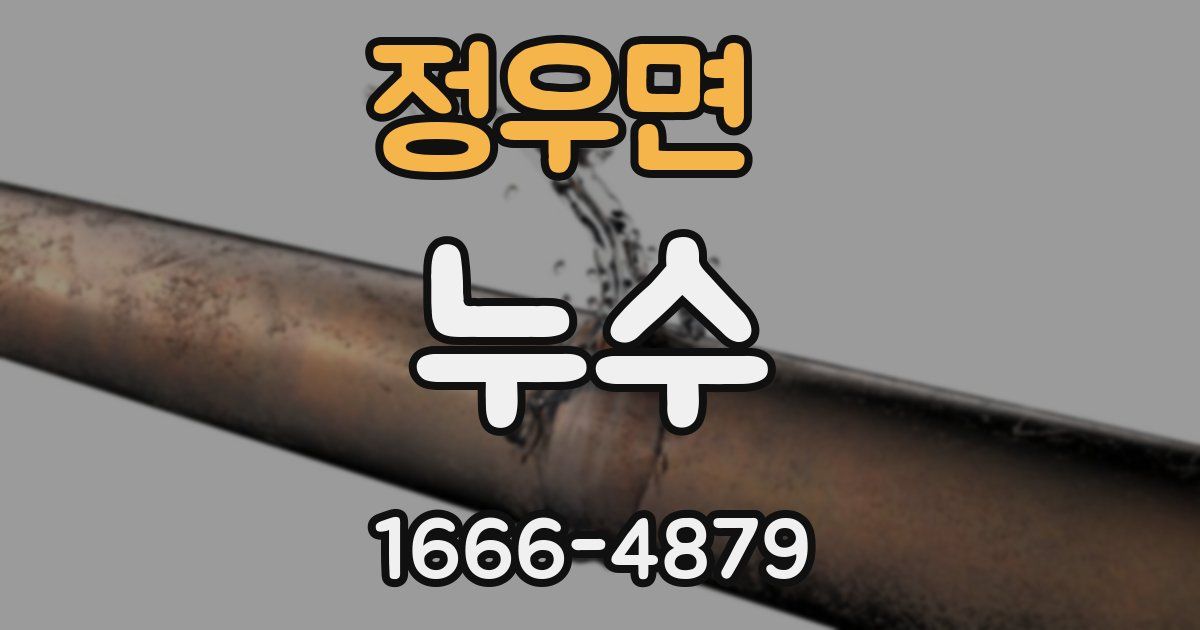 정우면 누수