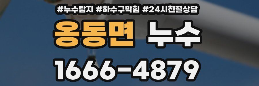 옹동면 누수