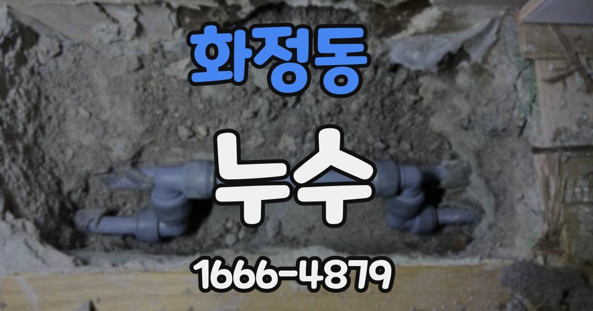 화정동 누수