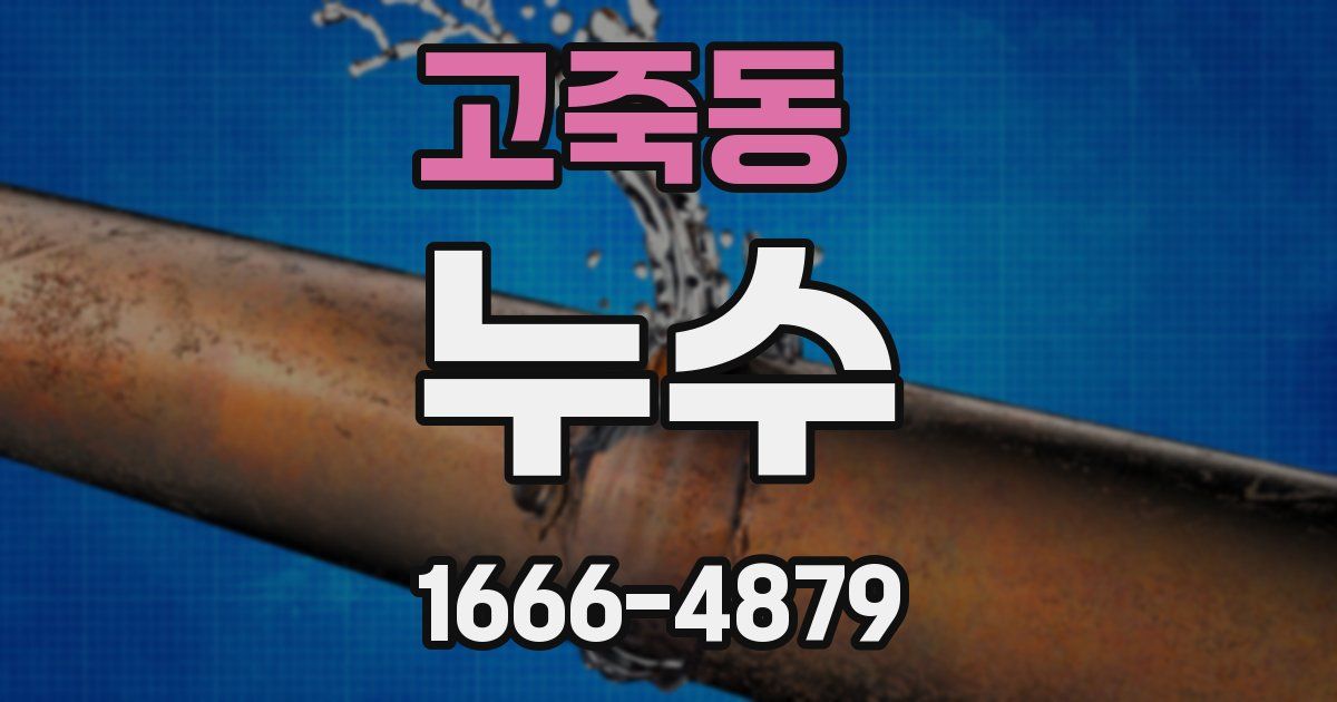 고죽동 누수