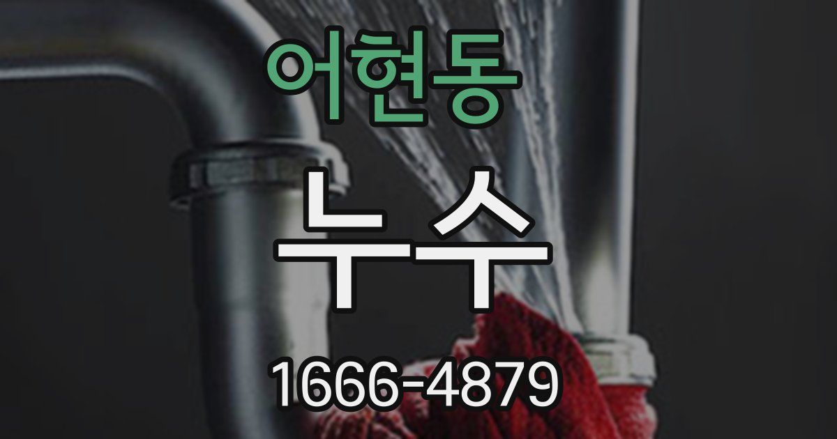 어현동 누수