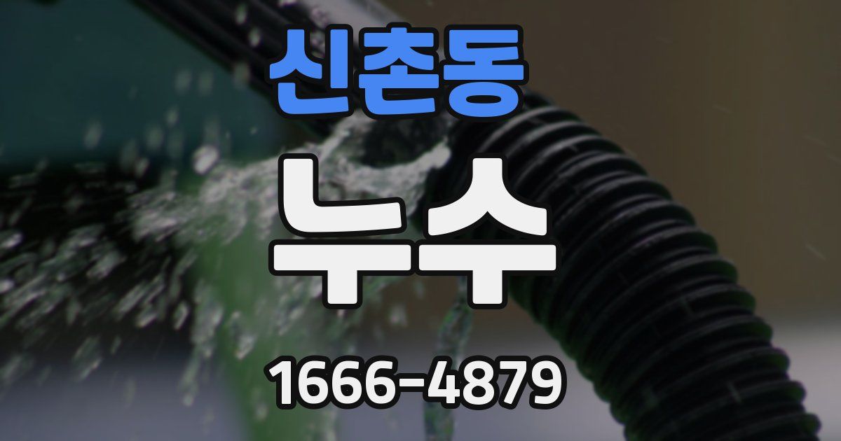 신촌동 누수