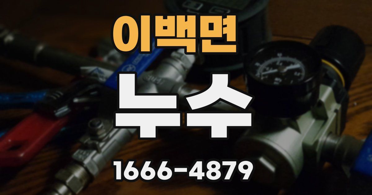 이백면 누수