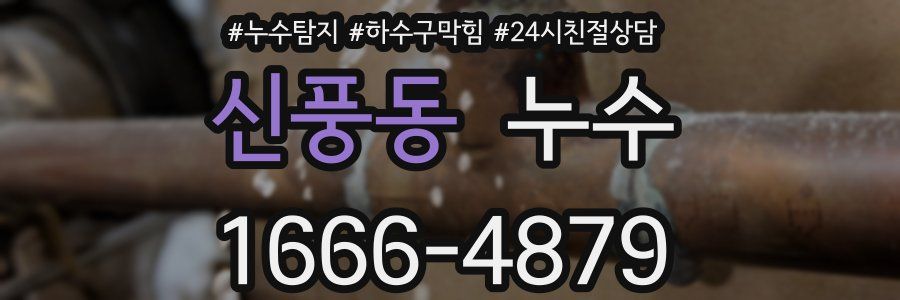 신풍동 누수