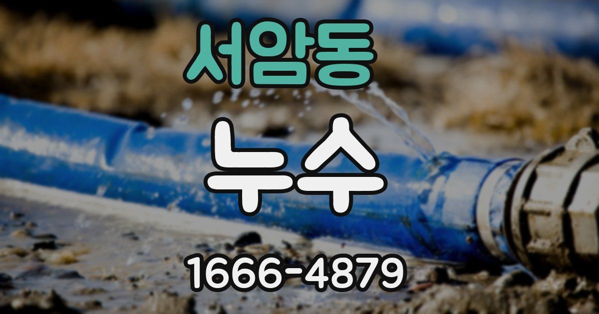 서암동 누수