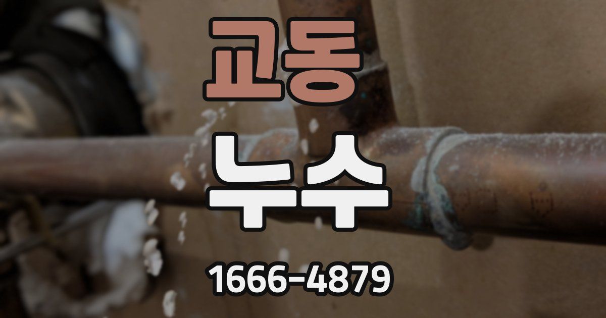 교동 누수