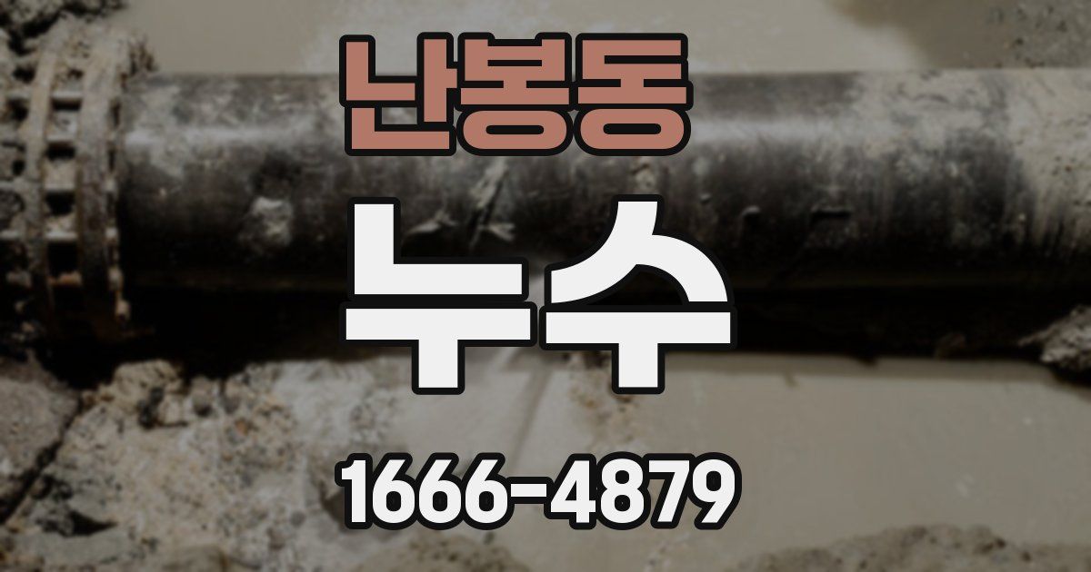 난봉동 누수
