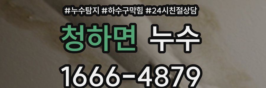청하면 누수