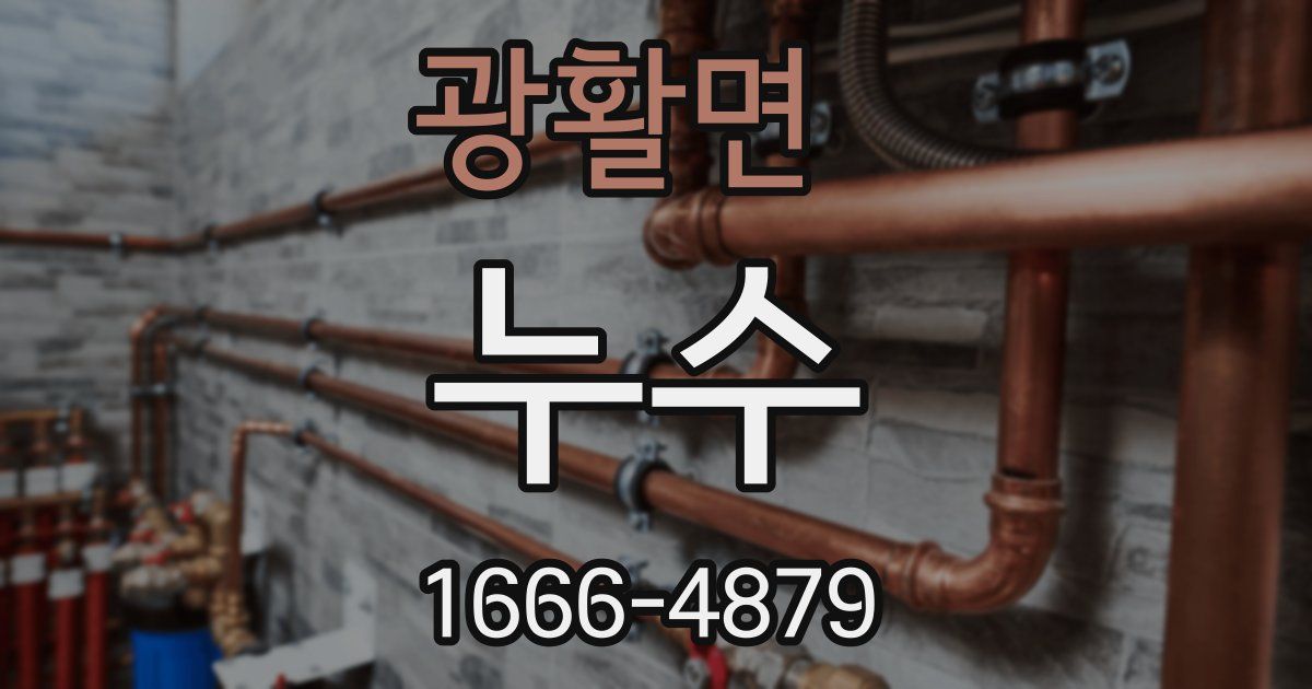 광활면 누수